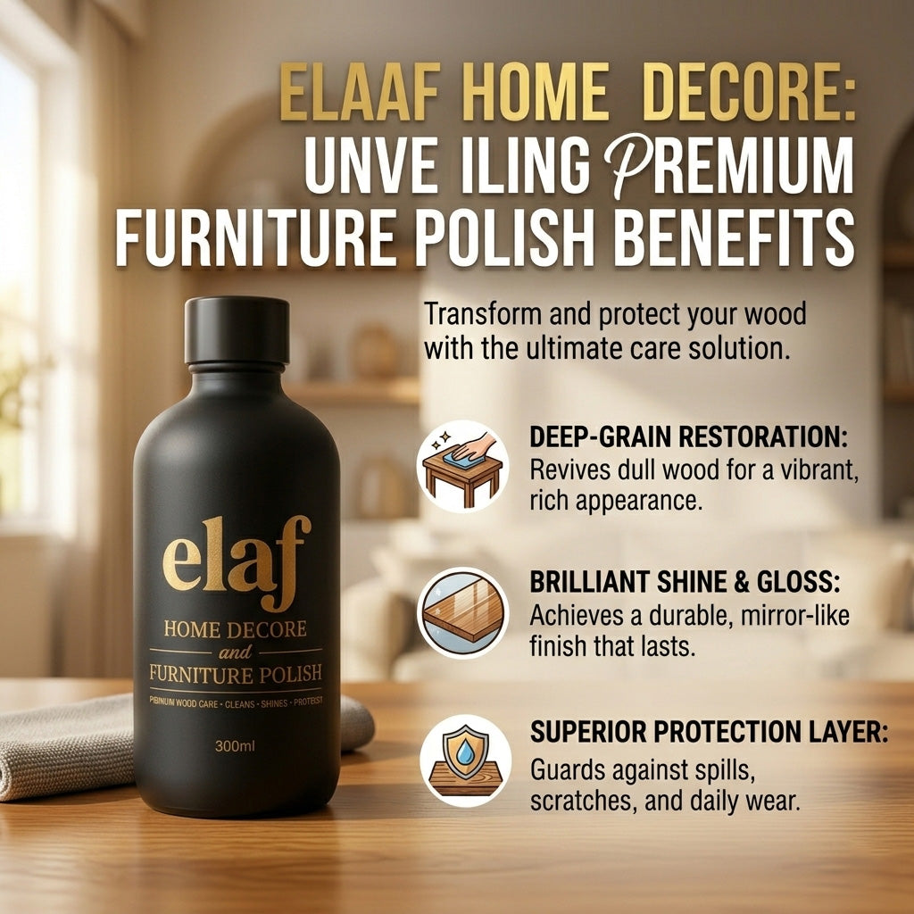 Elaf Home Decor Furniture Polish+Shiner 300ml Bottle
